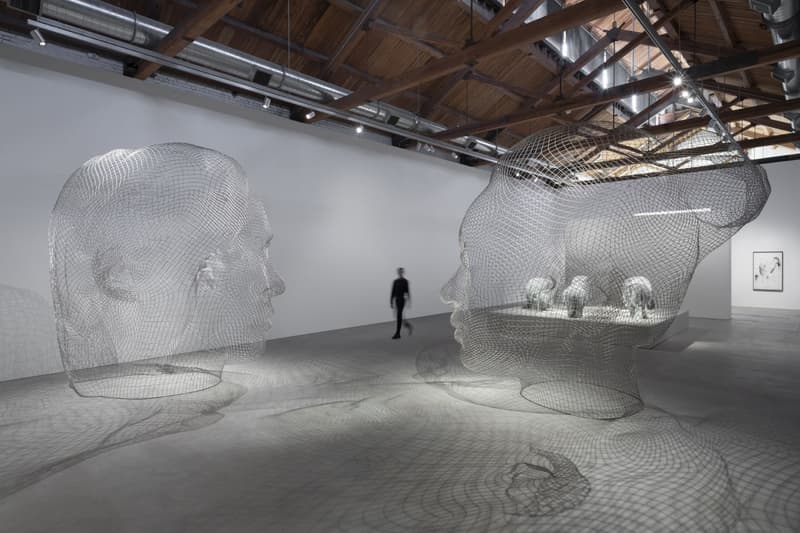 jaume plensa nocturne gray warehouse sculptures exhibitions