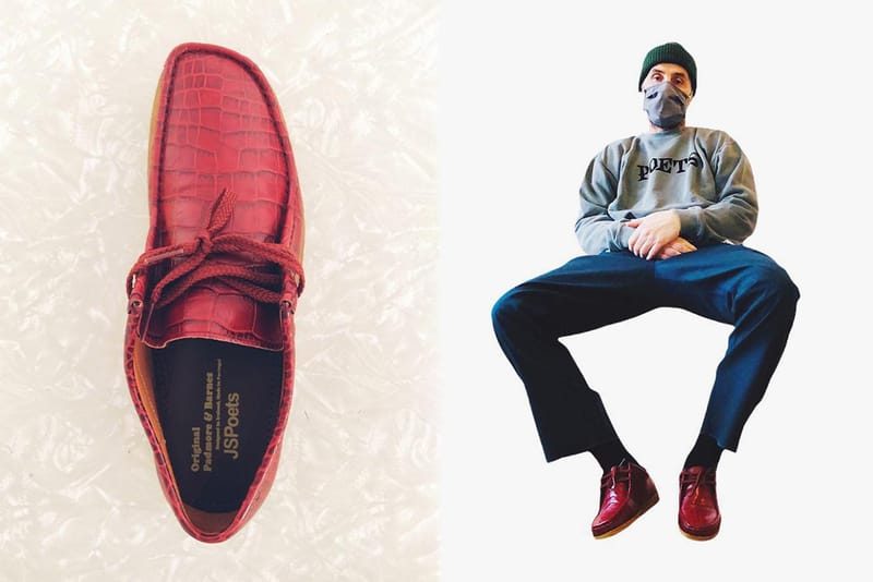 jsPOETS Teams with Padmore & Barnes For Burgundy Croc Leather P204