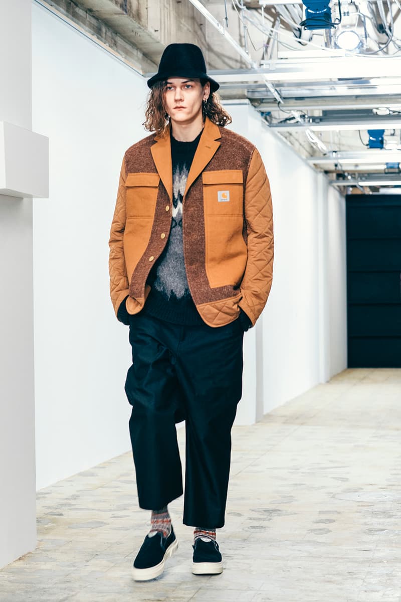 junya watanabe man fall winter 2021 fw21 collaborations loyle carner stepney workers club carhartt levis details