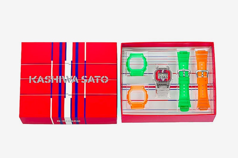 Kashiwa Sato x Casio G-SHOCK DW-5600ks Watch Collaboration timepiece band bezel release date info buy customize skeleton