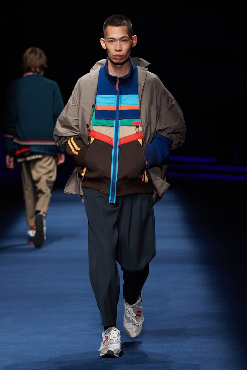 kolor Fall/Winter 2021 Collection Runway Show fw21 menswear womenswear japan junichi abe adidas collaboration