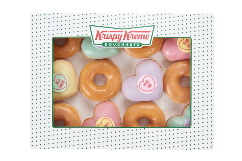 Krispy Kreme Swizzels Love Hearts donuts release candy UK Glazed Original Sweets Snacks Derbyshire