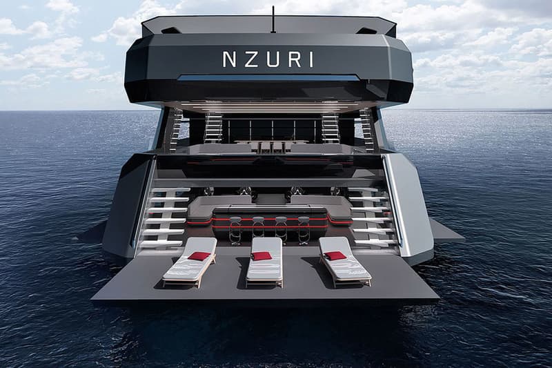 kyron design nzuri 230 feet yacht superyacht megayacht concept renderings imagery sailing helipad expedition