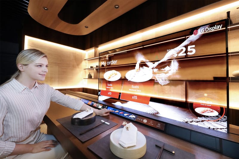 LG Develops Transparent 55-Inch OLED Display that Doubles as a Partition