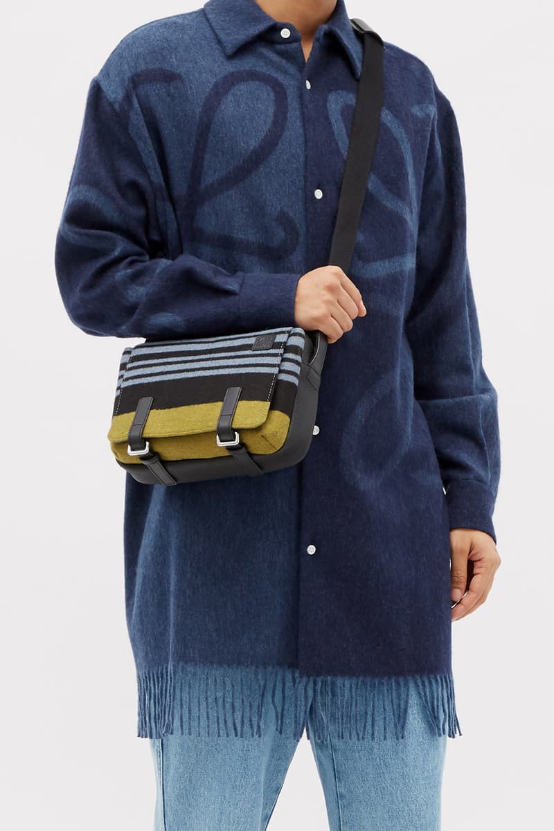 LOEWE LOEWE’s Anagram Jacquard Fringed Wool-Blend Flannel Shirt Jonathan Anderson release information