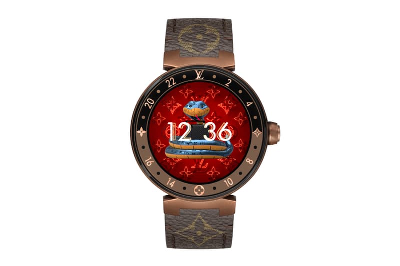 Louis Vuitton Year of the Ox Tambour Horizon Watch Face Lunar New Year 2021 Chinese Zodiac Sign Monogram Flowers Smartwatch