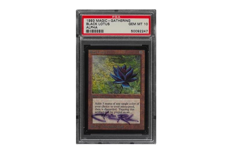 The Christopher Rush-Signed PSA 10 MTG Alpha Black Lotus Card Has Sold auctions MTG  Magic: The Gathering cards collectibles  Wizards of the Coast