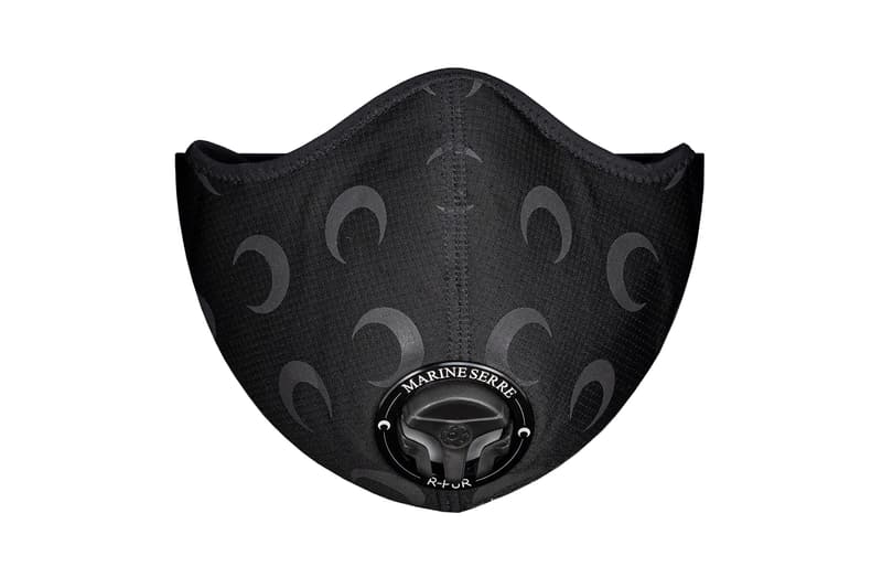 Marine Serre R-PUR Black Moon Reflective Respirator Face Mask Release Info Buy Price Coronavirus COVID-19