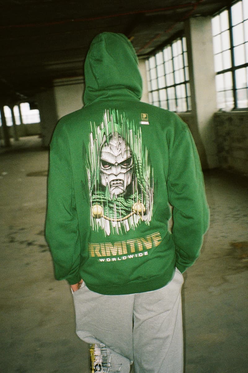 Marvel Paul Jackson Primitive Skateboarding Collection Release Info Buy Price Date Hat Cap Sock Sticker Deck Pants T shirt Hoodie Venom Doom Wolverine