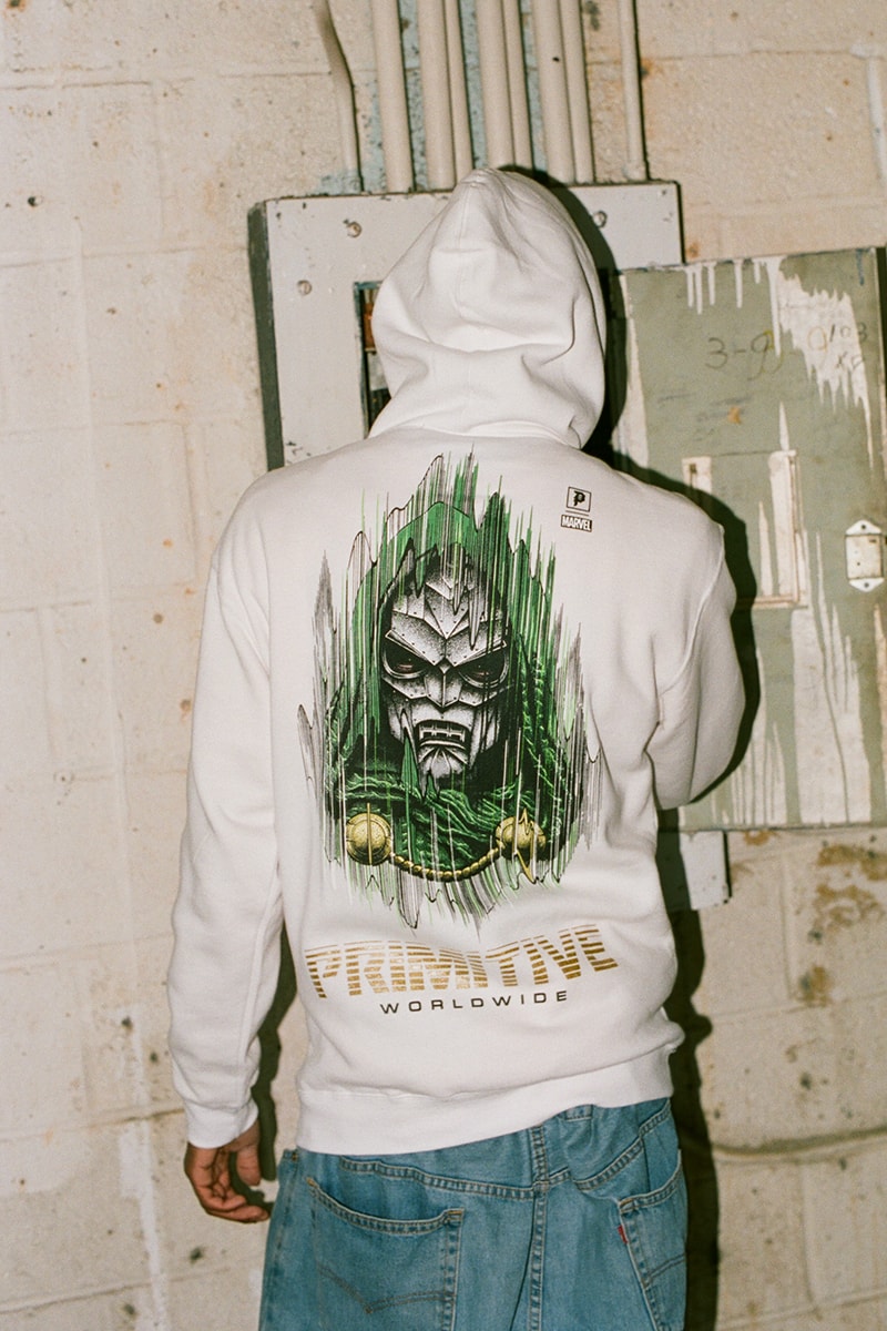 Marvel Paul Jackson Primitive Skateboarding Collection Release Info Buy Price Date Hat Cap Sock Sticker Deck Pants T shirt Hoodie Venom Doom Wolverine