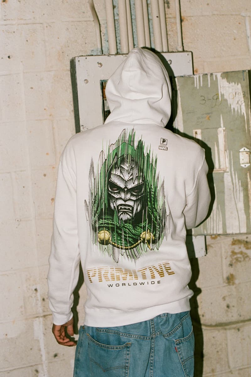 Marvel Paul Jackson Primitive Skateboarding Collection Release Info Buy Price Date Hat Cap Sock Sticker Deck Pants T shirt Hoodie Venom Doom Wolverine