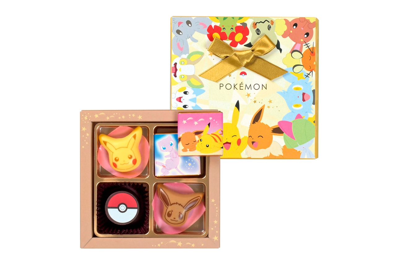 Pokémon Readies for Valentine's Day With Chocolate Collection Japan Pikachu Eevee Dragonite poke ball Matsukazeya Nintendo game freak 