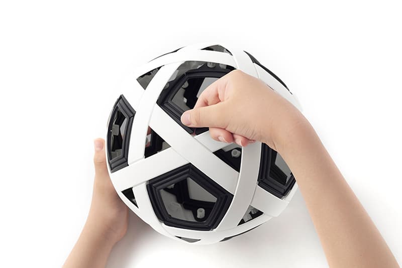 nendo my football kit soccer ball modular design no inflation