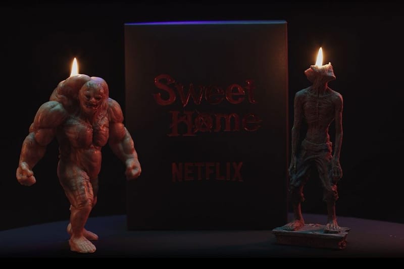 Netflix Crafts 'Sweet Home' Steroid Monster and Blind Monster Candles
