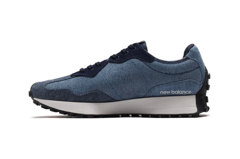 new balance 327 khaki blue patchwork release information