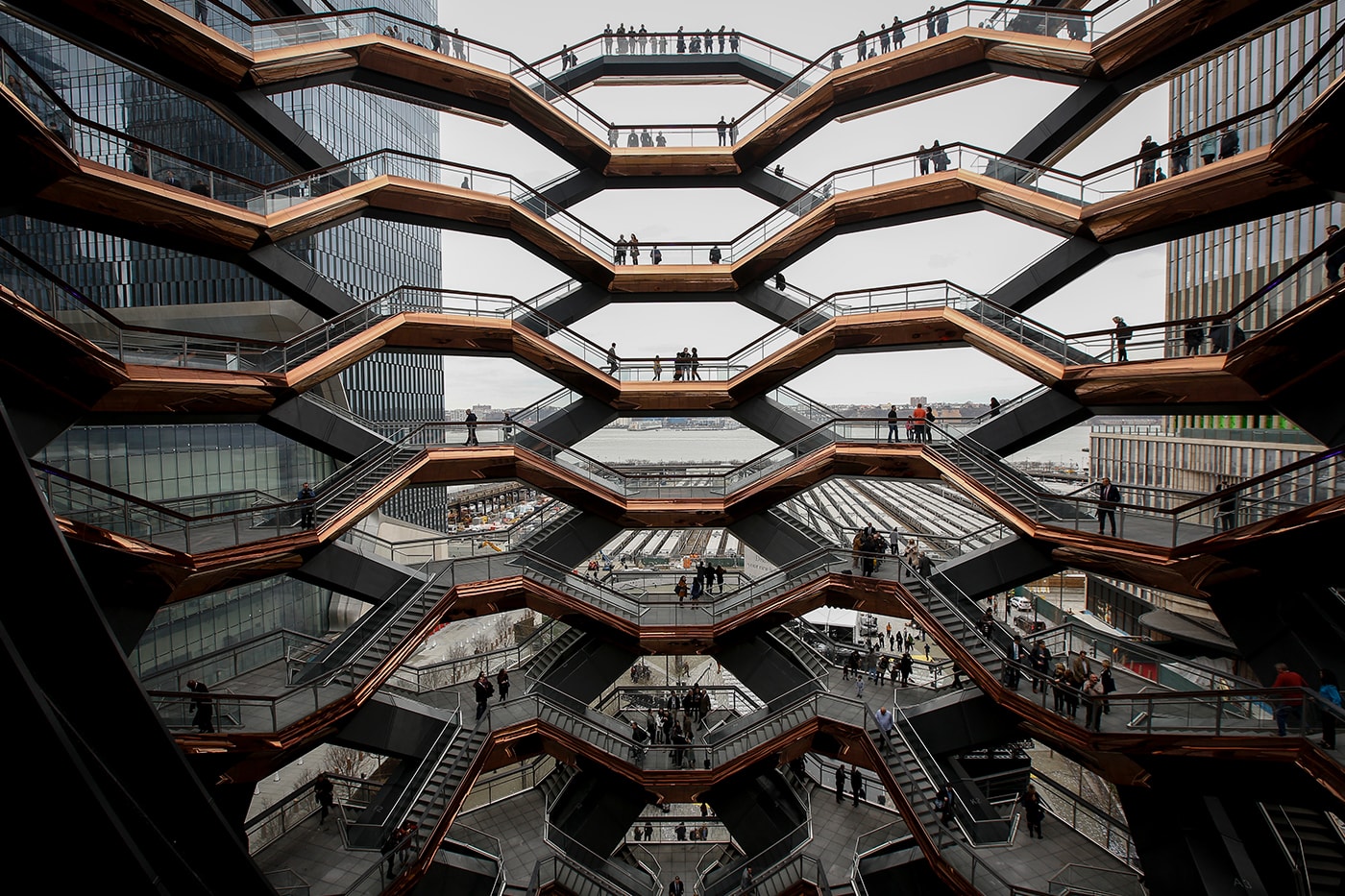 New York's Hudson Yards 'Vessel' Closes Indefinitely suicide prevention structure manhattan instagram Thomas Heatherwick jump tourist attractions tower architecture 