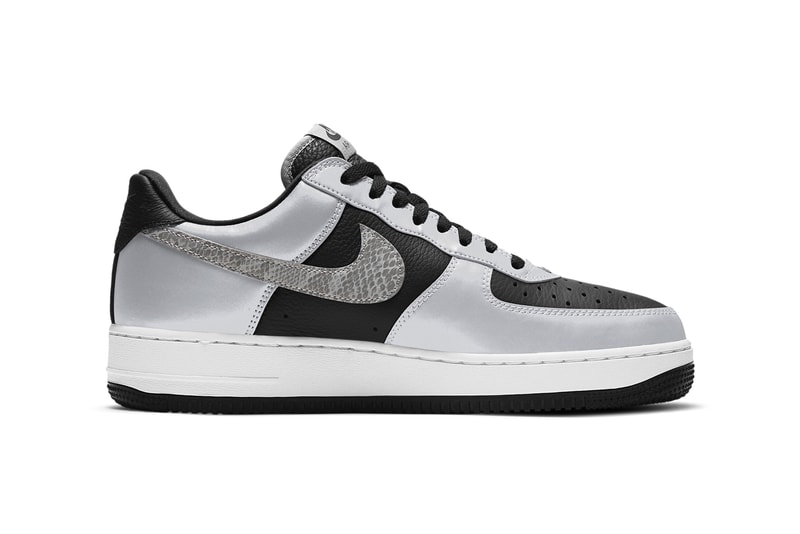 nike sportswear air force 1 low b 3m snake black silver white dj6033 001 official release date info photos price store list buying guide