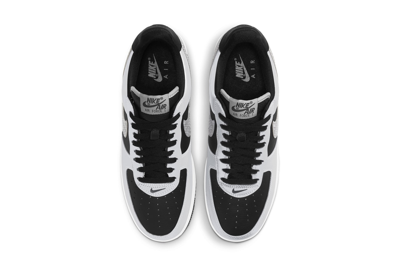 nike sportswear air force 1 low b 3m snake black silver white dj6033 001 official release date info photos price store list buying guide