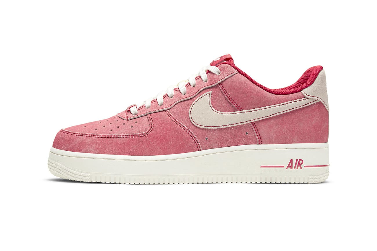 nike air force 1 low red suede