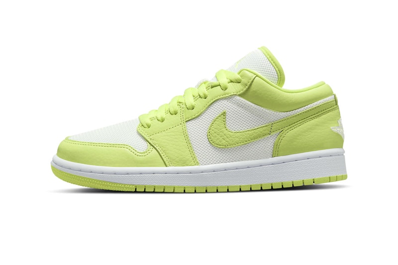 Nike air jordan 1 low limelight dh9619 103 release menswear streetwear kicks trainers runners spring summer 2021 collection ss21 shoes footwear info