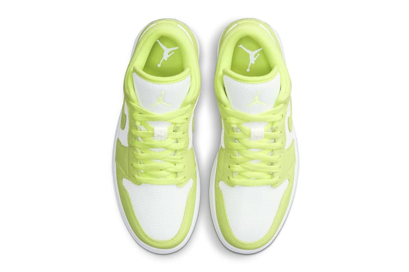 Nike air jordan 1 low limelight dh9619 103 release menswear streetwear kicks trainers runners spring summer 2021 collection ss21 shoes footwear info