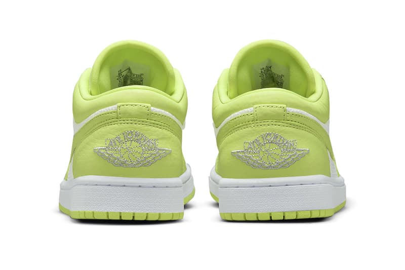 Nike air jordan 1 low limelight dh9619 103 release menswear streetwear kicks trainers runners spring summer 2021 collection ss21 shoes footwear info