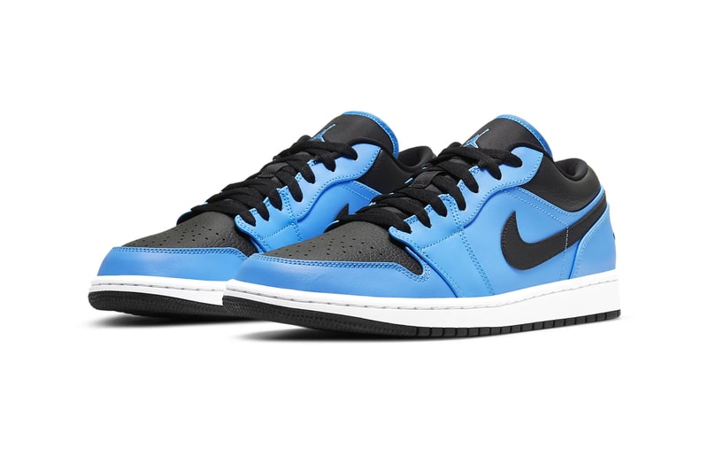 Air Jordan 1 Low University Blue University Gold 553558 403 700 menswear streetwear kicks trainers runners sneakers footwear shoes spring summer 2021 collection ss21 info