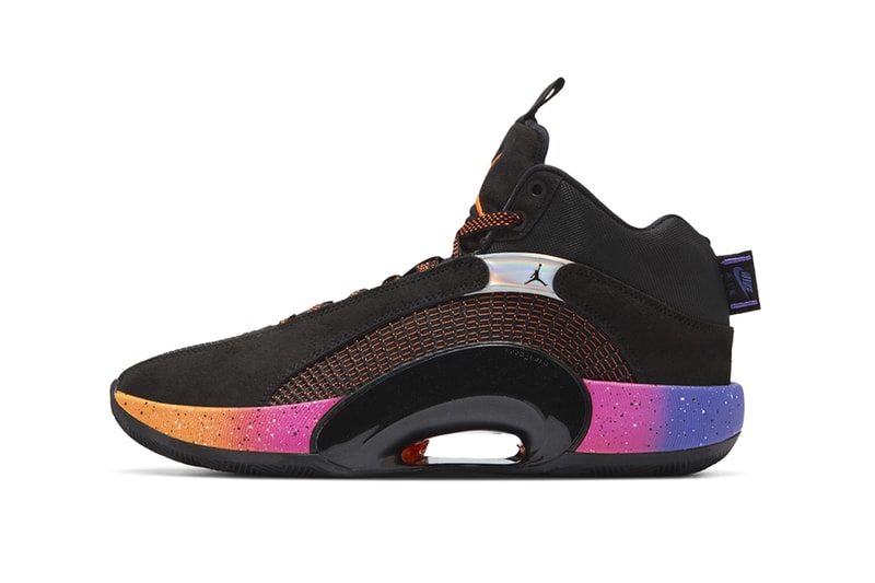 Nike Air Jordan 35 Sunset cq4228 004 menswear streetwear kicks shoes trainers runners footwear basketball sneakers spring summer 2021 ss21 collection info