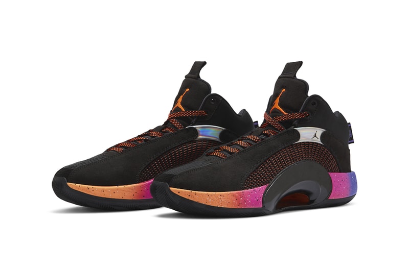 Nike Air Jordan 35 Sunset cq4228 004 menswear streetwear kicks shoes trainers runners footwear basketball sneakers spring summer 2021 ss21 collection info