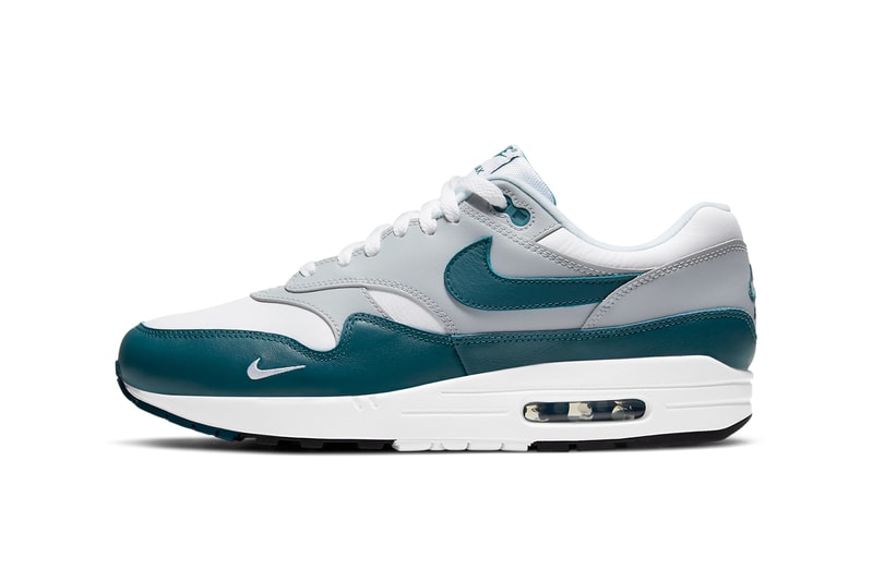 nike sportswear air max 1 dark teal green obsidian white wolf grey black DH4059 100 101 official release date info photos price store list buying guide