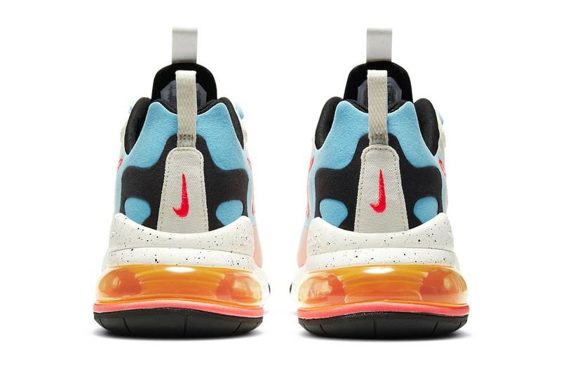 nike Air Max 270 react Infrared Summit White The Future is in the Air dd8498 161 info menswear streetwear shoes sneakers runners trainers kicks fw20 fall winter 2020 collection