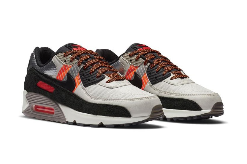 Nike Air Max 90 3m Light Bone Black Total Orange Hypebeast Nike Air Max 90 3m Light Bone Black Total Orange Hypebeast