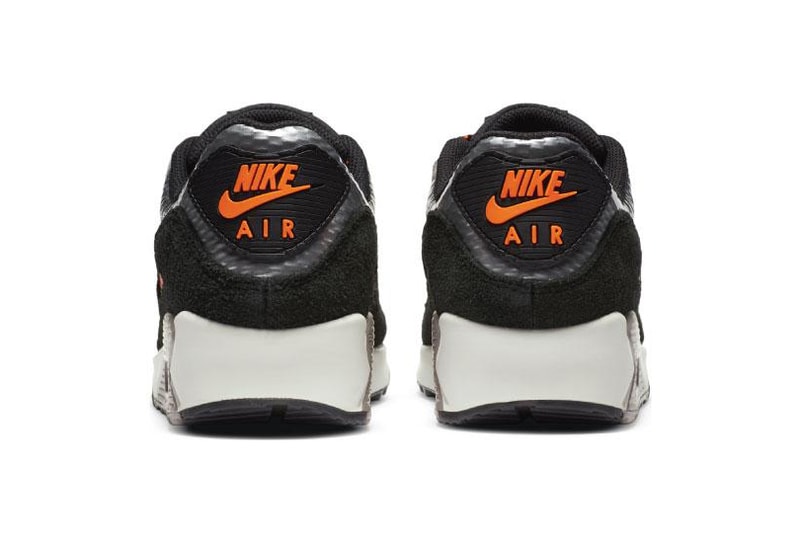 Nike Air Max 90 3M "Light Bone/Black/Total Orange" cz2975-001 AM90 Swoosh Glow Shine Reflective Materials OG Sneaker Shoe Trainer Drop Date Release Information First Closer Look