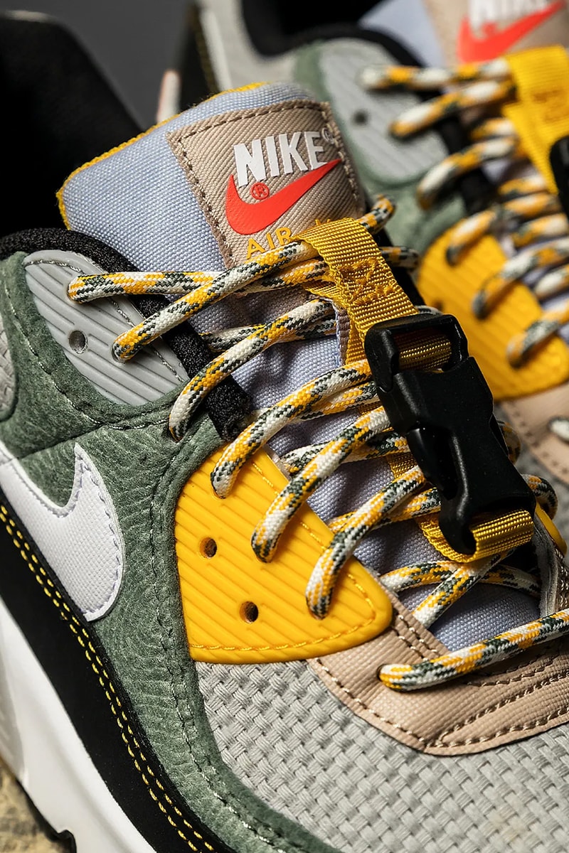 nike air max 90 spiral sage dc2525 300 release menswear streetwear kicks trainers runners shoes sneakers spring summer 2021 ss21 collection