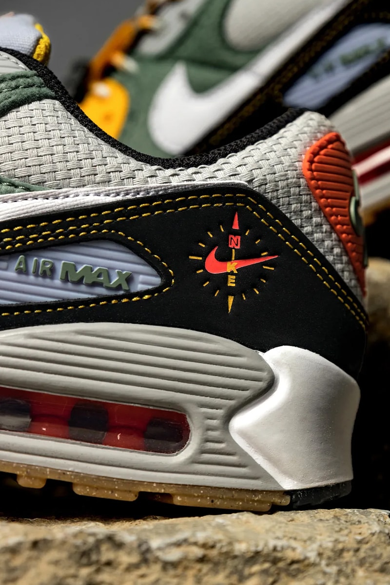 nike air max 90 spiral sage dc2525 300 release menswear streetwear kicks trainers runners shoes sneakers spring summer 2021 ss21 collection