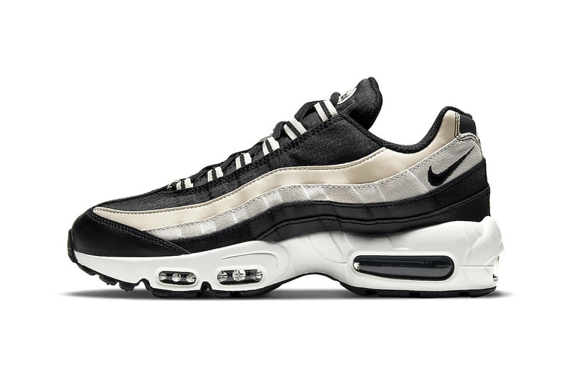 Nike Air Max 95 "Champagne" COMME des GARÇONS HOMME PLUSColorway Release Information Closer First Look OG Sneaker Shoe Trainer Footwear Swoosh Brand Black Suede Nylon Mesh