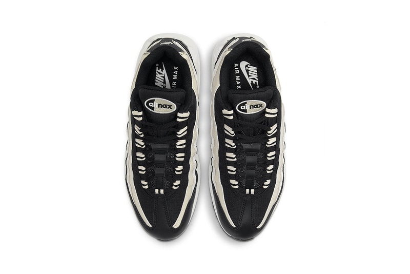 Nike Air Max 95 "Champagne" COMME des GARÇONS HOMME PLUSColorway Release Information Closer First Look OG Sneaker Shoe Trainer Footwear Swoosh Brand Black Suede Nylon Mesh