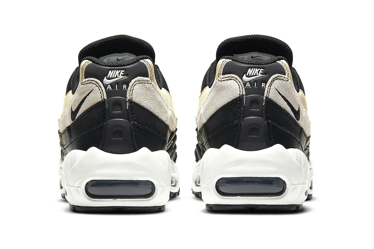 Nike Air Max 95 "Champagne" COMME des GARÇONS HOMME PLUSColorway Release Information Closer First Look OG Sneaker Shoe Trainer Footwear Swoosh Brand Black Suede Nylon Mesh