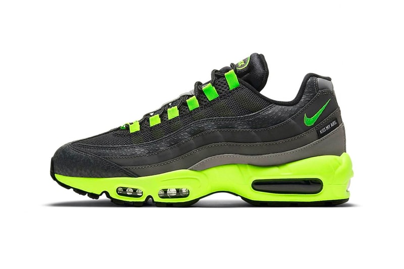 Nike Air Max 95 "Kiss My Airs" Release Info footwear volt neon black air max day sneaker