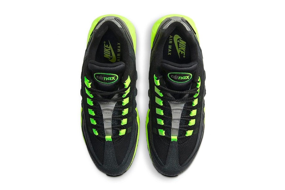 Nike Air Max 95 "Kiss My Airs" Release Info footwear volt neon black air max day sneaker