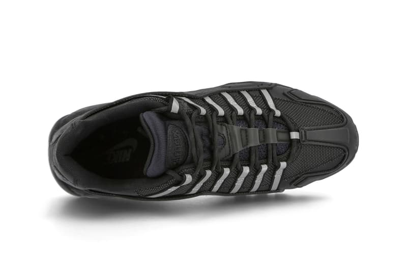 Nike Air Max 95 NDSTRKT Black CZ3591 001 Sneaker Release Information Sergio Lozano 1995 AM95 Technical Shoe Trainer Footwear Mesh Water Resistant