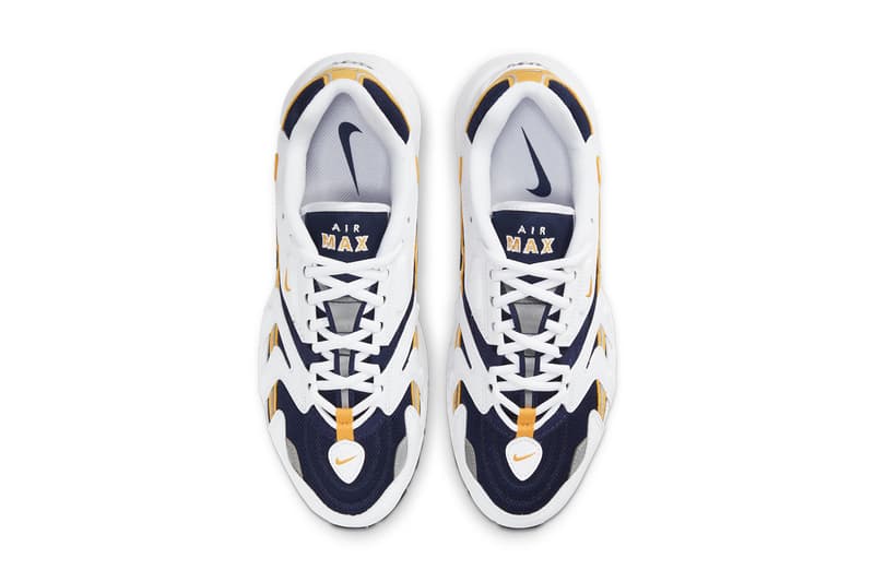 nike sportswear air max 96 ii 2 goldenrod white navy blue CZ1921 100 official release date info photos price store list buying guide