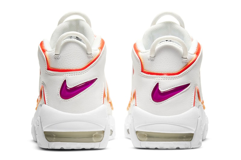 Nike Air More Uptempo Sunset Colorway Announcement Sneakers Silhouette Basketball Shoes Air Swoosh