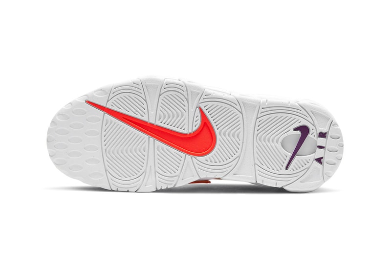 Nike Air More Uptempo Sunset Colorway Announcement Sneakers Silhouette Basketball Shoes Air Swoosh