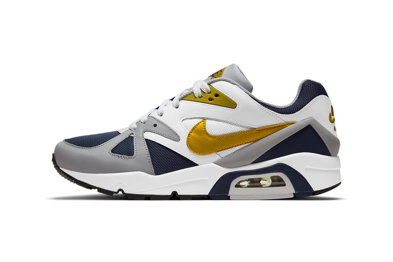 nike sportswear air structure triax 91 navy gray white gold db1549 400 2021 official release date info photos price store list buying guide