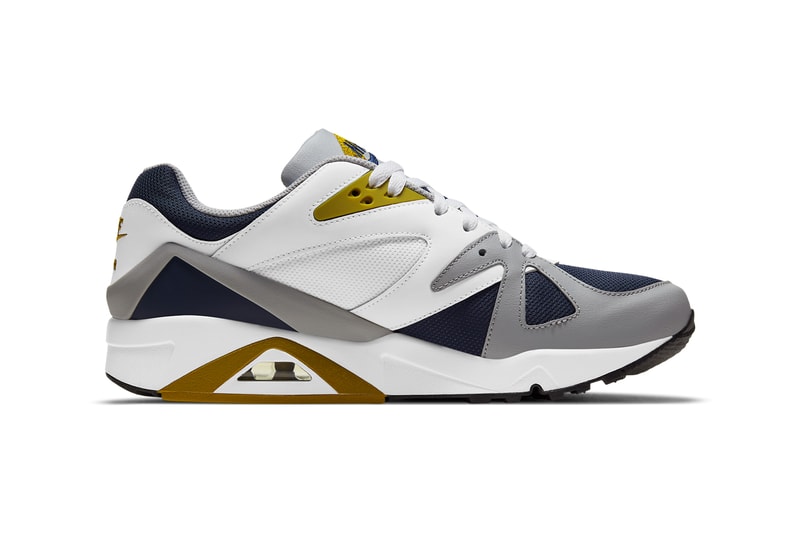 nike sportswear air structure triax 91 navy gray white gold db1549 400 2021 official release date info photos price store list buying guide