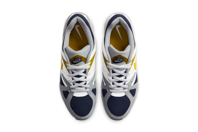 nike sportswear air structure triax 91 navy gray white gold db1549 400 2021 official release date info photos price store list buying guide