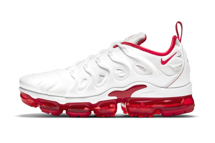 Nike Drops Air VaporMax Plus in Classic Varsity Red/White Colorway