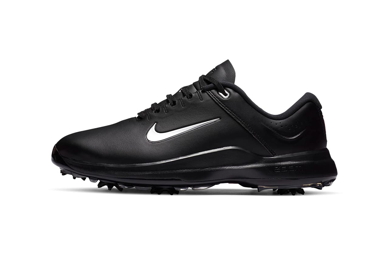 tiger woods golf shoes black and gold