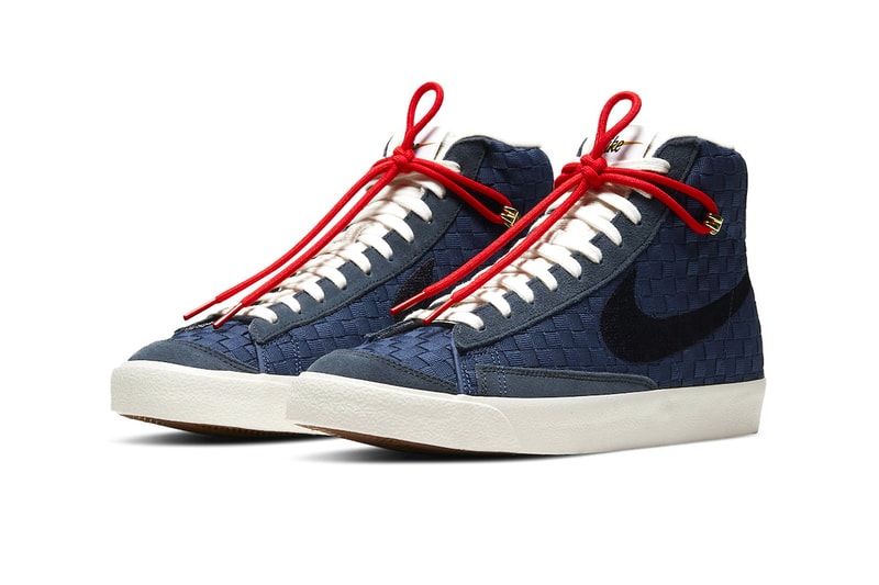 Nike Blazer Mid ’77 Sashiko Barely Rose Navy Blue Release Info dd5402-078 dd5486-492 Buy Price Date 